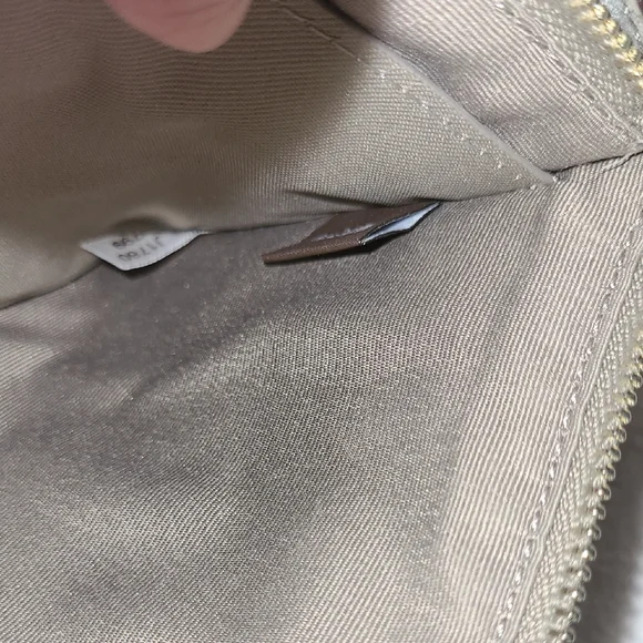 Coach Grey Ombre Double Zippered Textured Leather Wristlet - Picture 6 of 8